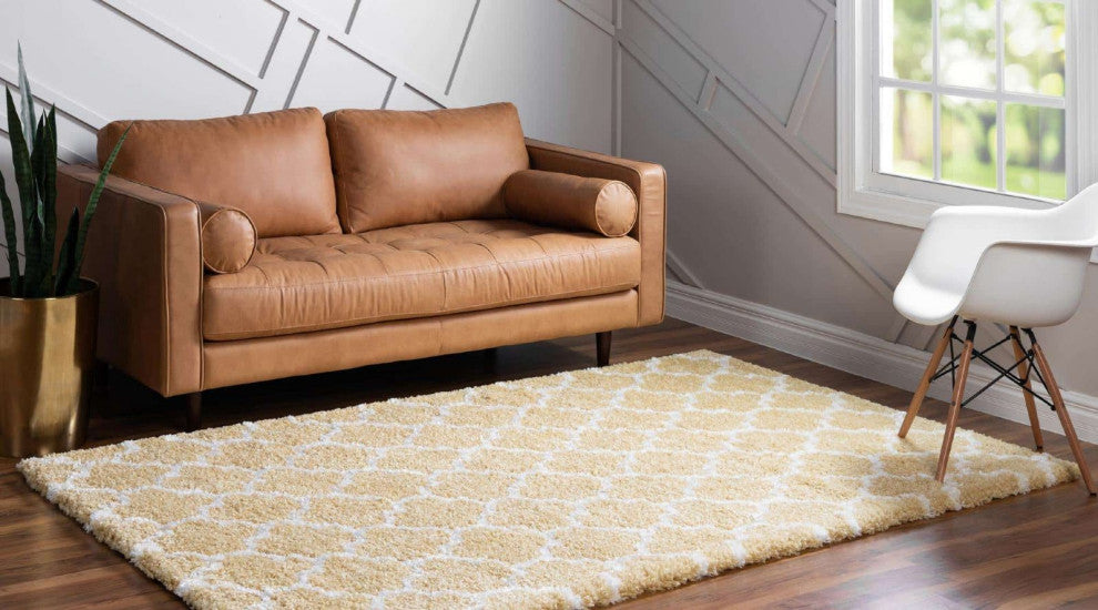 Shag Moroccan Shag 9'x12' Rectangle Bright Area Rug