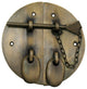 Round Latch With Chain And Oval Grips
