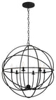Elight 6 Light Silver Sphere Chandelier