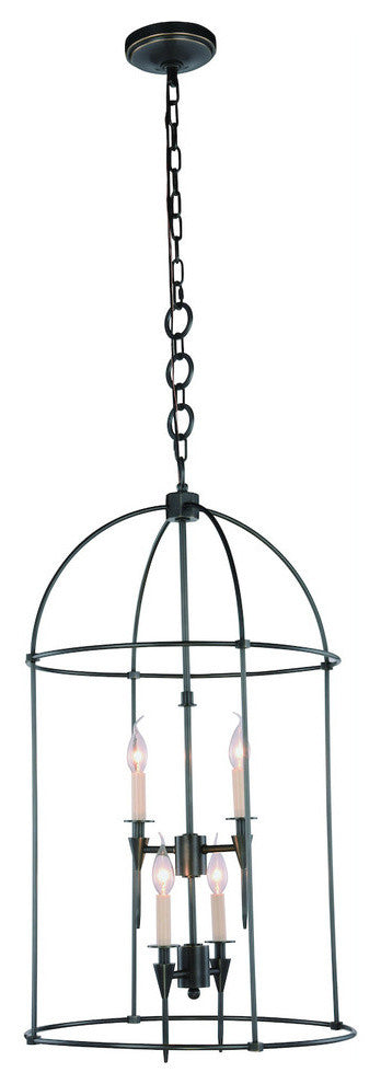 Elegant Lighting Bavaria Collection Pendant, Bronze