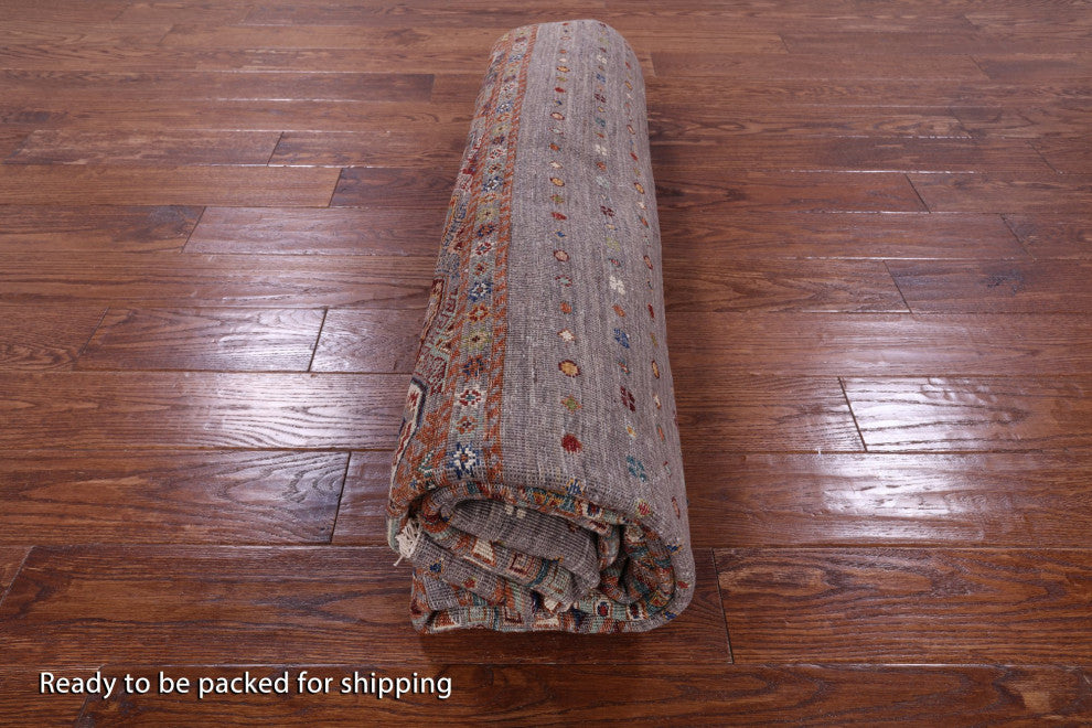 Super Kazak Khorjin Handmade Wool Rug 6' 11" X 9' 9" Q9827