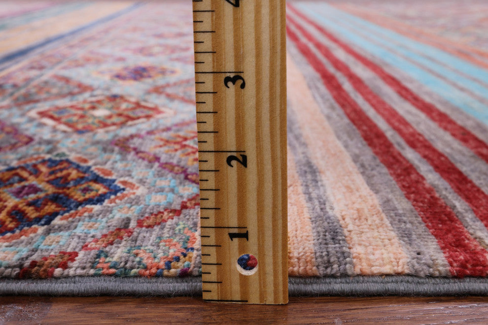 5' 2" X 6' 5" Hand-Knotted Khorjin Super Kazak Rug Q5472