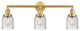 Small Bell 3 Light Bath Vanity Light, Satin Gold, Seedy