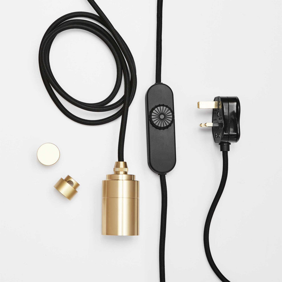 Brass Plug & Play Pendant With Voronoi I