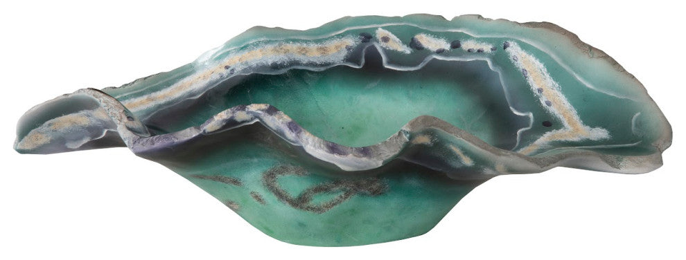 Cast Onyx Fluorite Bowl, Faux Finish, Small