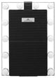Lumiere Touch Pad Pro LED Makeup Mirror, Black, Hollywood Bulbs