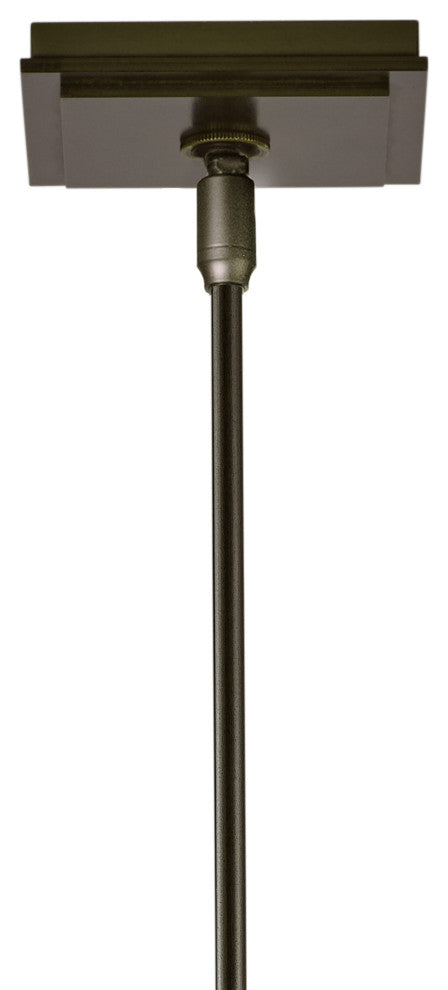 Airis Medium Mini Pendant, Bronze Finish, Seeded Clear Glass