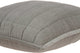 20" X 7" X 20" Transitional Gray Solid Quilted Pillow Cover With Poly Insert
