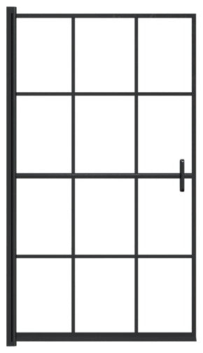 vidaXL Shower Enclosure Shower Cabin with ABS Handle ESG 31.5"x55.1" Black