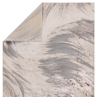 Zione Abstract Gray/ Brown Area Rug 6'7"X9'6"
