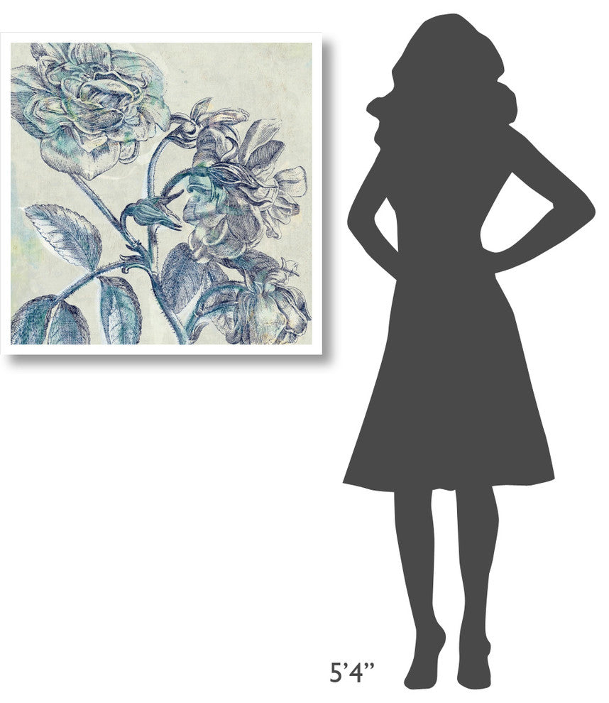 "Belle Fleur I" Digital Paper Print by Sue Schlabach, 32"x32"