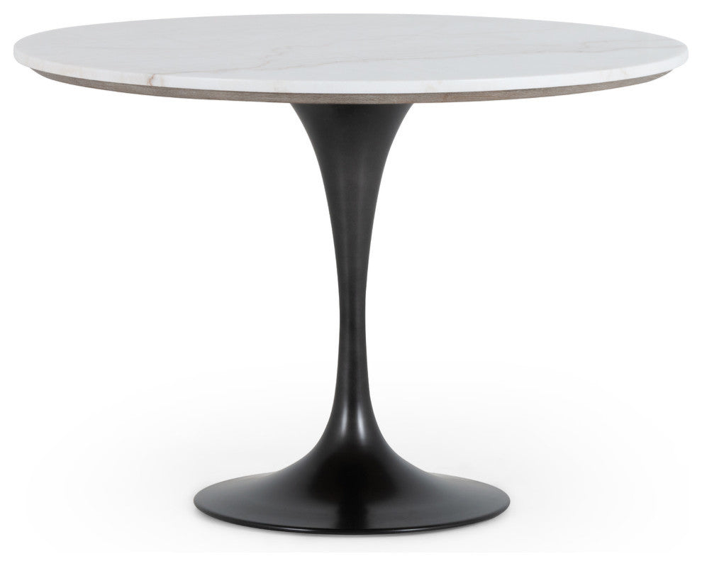 Powell Bistro Table-42"-White Marble