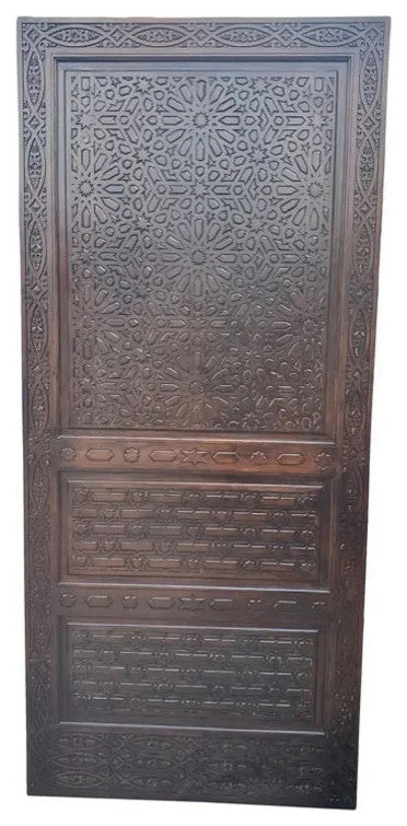 Amazing Moroccan Wooden Door All Carved, Kech LM27