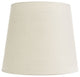 White Silk 4" Retro Drum Clip-on Chandelier Lampshade