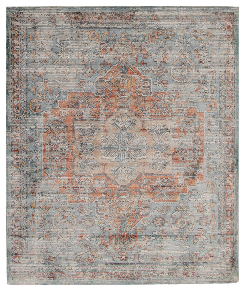 eCarpetGallery Living Room Rug, Blue, 6'7" x 9'10"