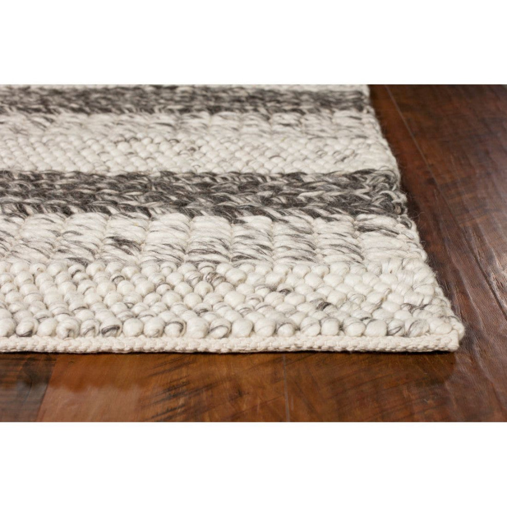 KAS Cortico 6158 Gray/White Landscape Area Rug, 8'x10'