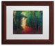 Daniel Moises 'Misty Trail' Matted Framed Art