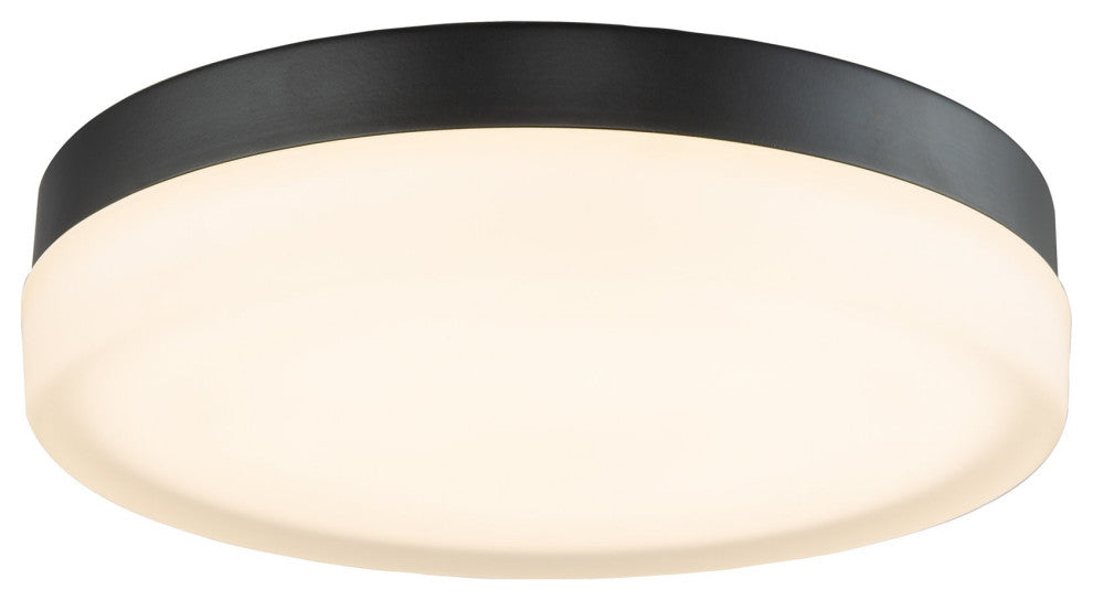 Kira Home Luna 11" Flush Mount Ceiling Light, Integrated 25W LED, Frosted Glass