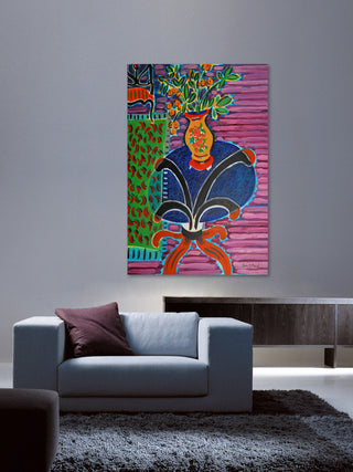 "Bouquet on Glass Table" Print on Canvas by Wayne Ensrud