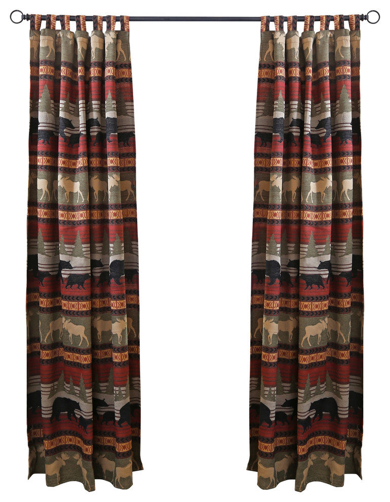 Carstens Ontario Wilderness Rustic Cabin Curtain Panels (Set of 2)