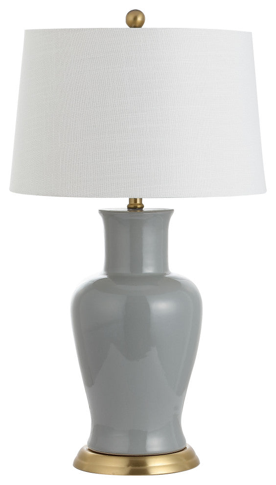 Julian 29" Ceramic Table Lamp, Gray