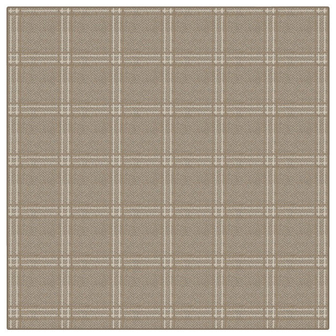 Lambswool Herrington Plaid Area Rug Milliken Tactesse Nylon, SQ 7'x7'