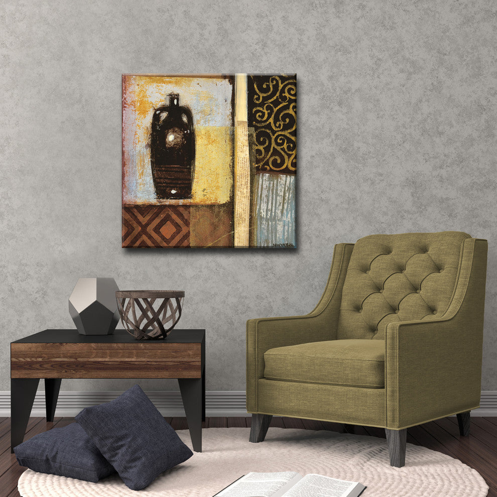 Ready2Hangart ''Ancient Urn Ii'' by Normanyatt Jr. Wrapped Art, 30"x30"