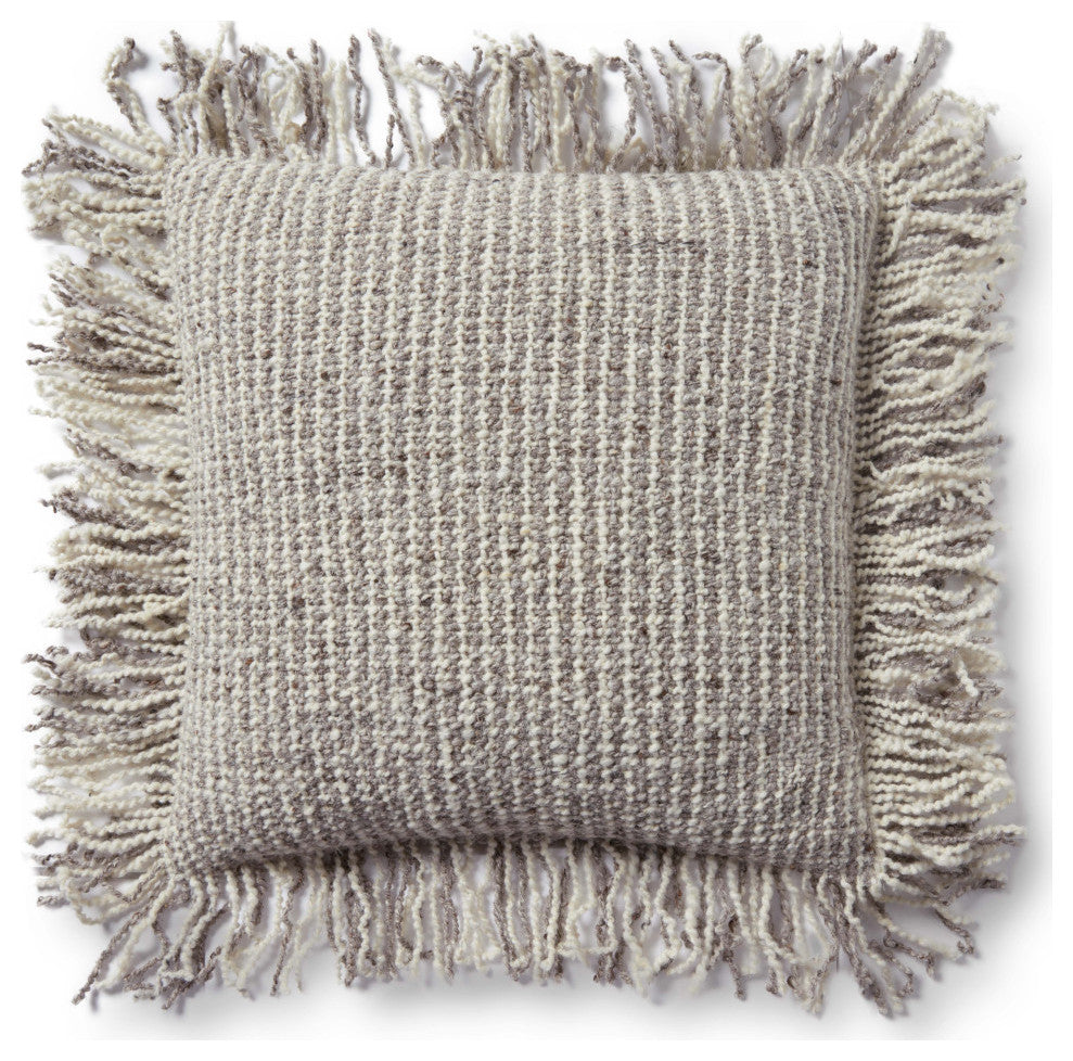 Loloi PLL0033 Ivory / Beige 22" x 22" Cover Only Pillow
