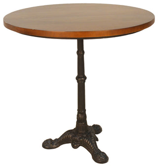 Velio Bistro Table, Chestnut, Black