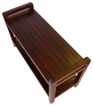 Classic Teak Shower Bench With LiftAid Arms, 35"x18"