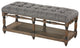 Sterling Industries Ashford Luxe Bench - Grey