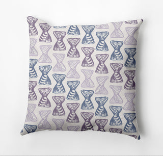 Bongo Beats Outdoor Pillow, Purple, 20"x20"