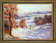 Armand Guillaumin Snow at Crozant Framed Premium Canvas Print, 21"x28"
