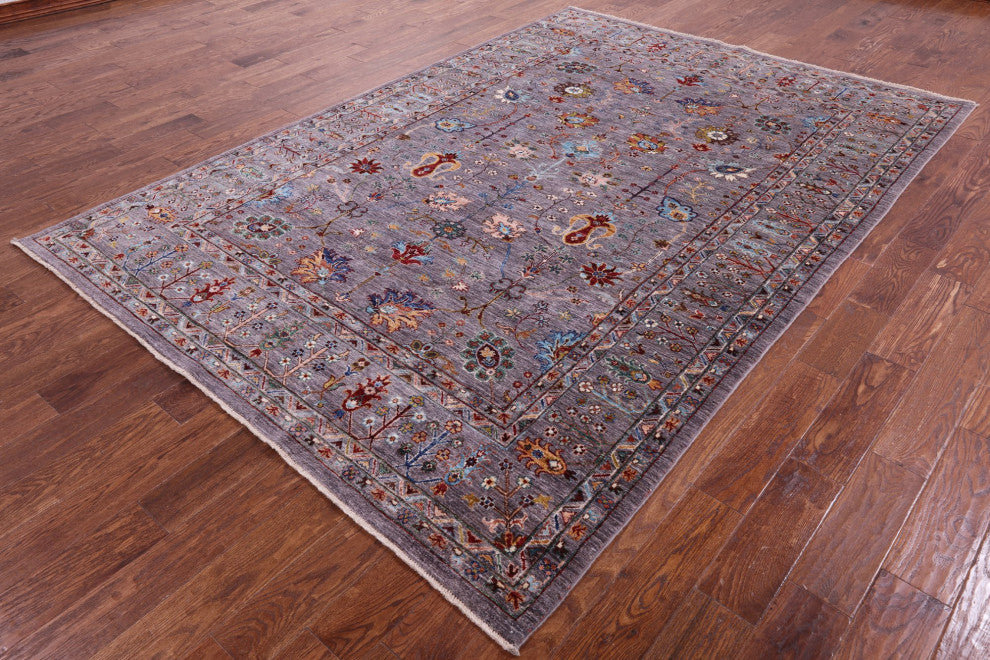 6' 9" X 9' 9" Handmade Persian Tabriz Wool Rug Q9822