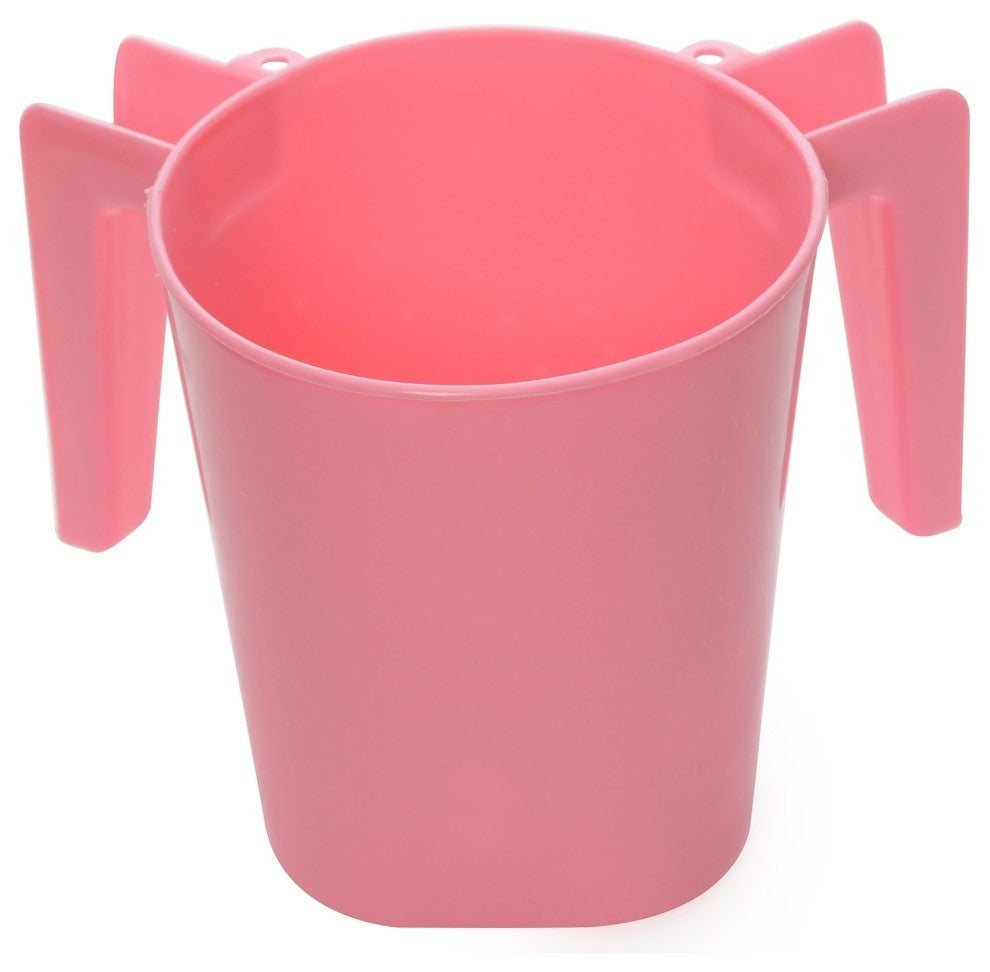 YBM Home Plastic Square Wash Cup, Pink