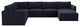Willow Navy Modular Large Chaise Sectional