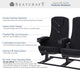 Seatcraft Zenith Movie Theater Seating, Black, Row of 6