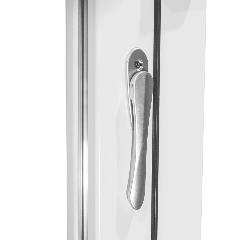 Aluminum folding patio doors 108"x96", white color. low e glass R-L30