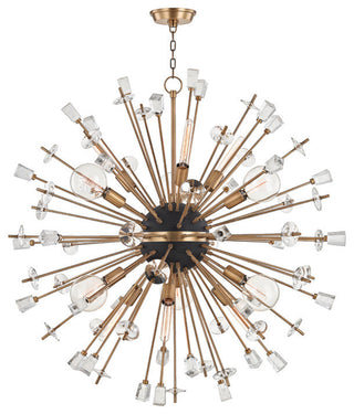 Liberty 12-Light Chandelier, Finish: Aged Brass