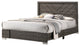 Wooden Bed, Gray, Queen Bed