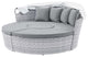 Lounge Daybed Sofa Bed, Gray, Rattan, Wicker, Modern, Outdoor Hospitality