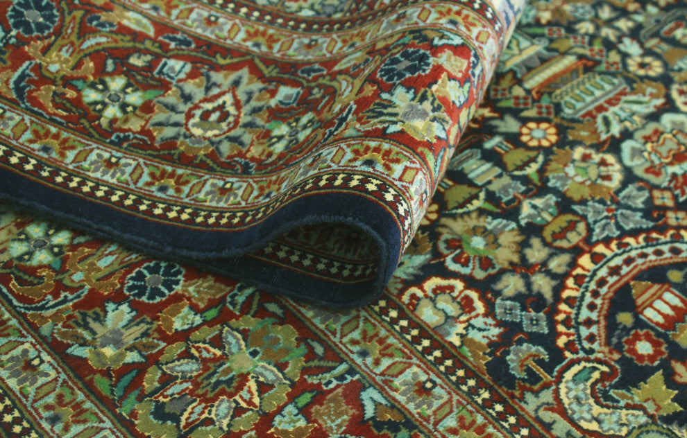 Heirloom Madelyn Navy/Rust Rug, 4'7x6'10