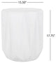 Cayce Outdoor Lightweight Concrete Side Table, Antique White