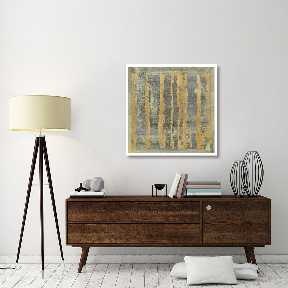 "Gold Tapestry III" Digital Paper Print by Albena Hristova, 38"x38"