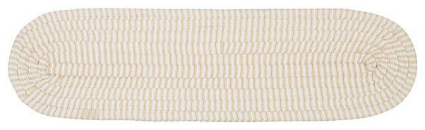 Colonial Mills Stair Tread Ticking Stripe Oval Canvas Stair Tread