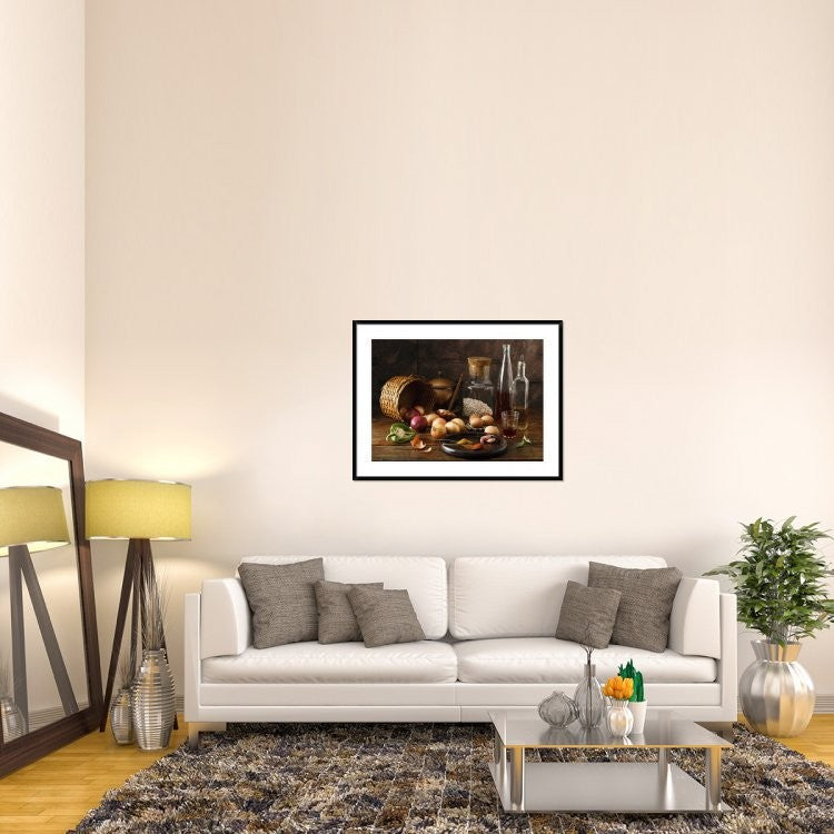 "Smells" Framed Digital Print by Luiz Laercio, 44x33"