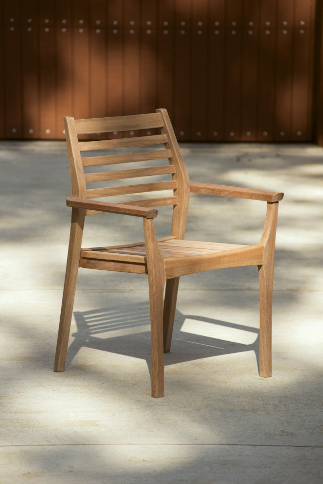 Mera Stacking Armchair, Natural, Set of 4