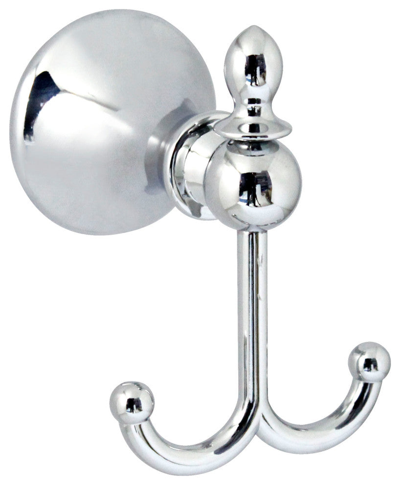 MODONA's Double Robe and Towel Hook Antica Series -, Polished Chrome