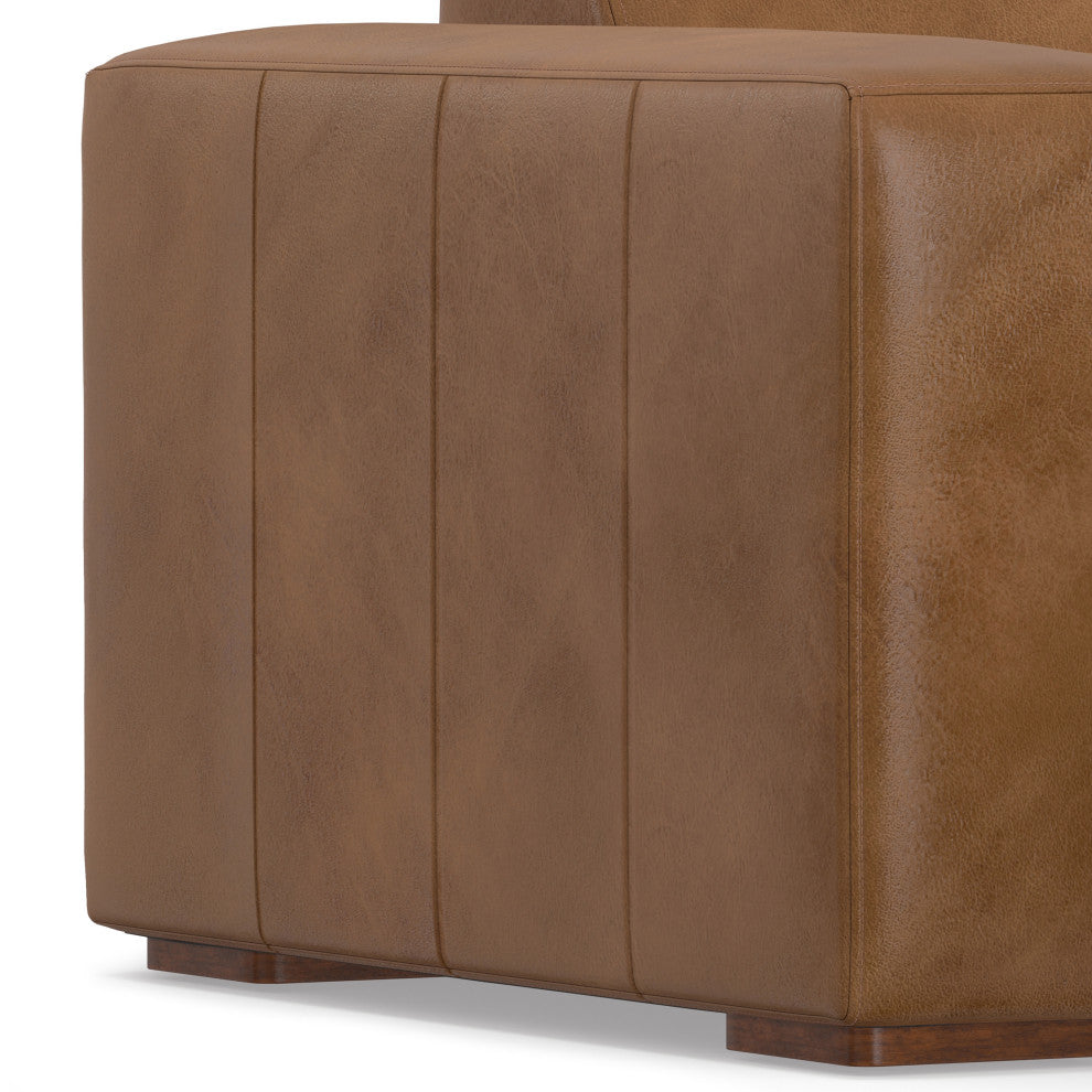 Rex Left Chaise Sofa Module in Genuine Leather