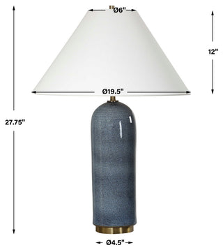 Uttermost Mayetta Deep Blue Table Lamp